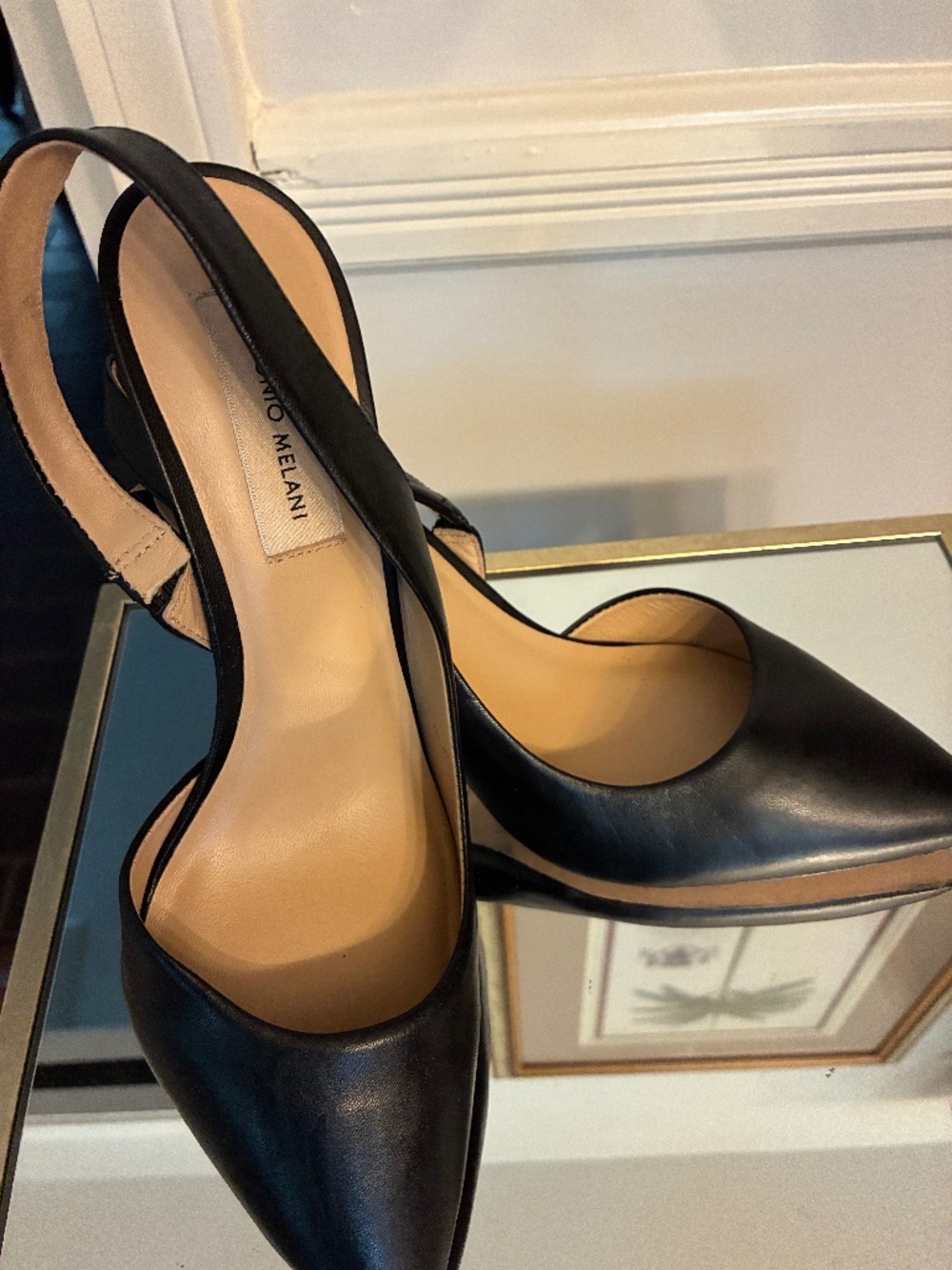 Antonio Melani 3.5 Inch High Sling Backs 7.5M